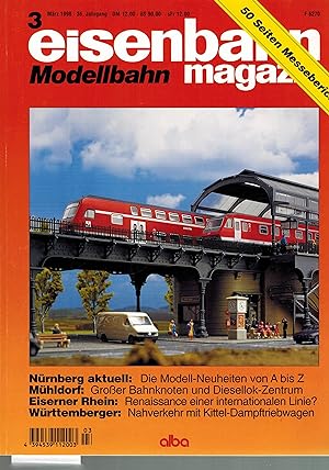 Eisenbahn Magazin Modellbahn 36.Jahrgang 1998.Heft 3