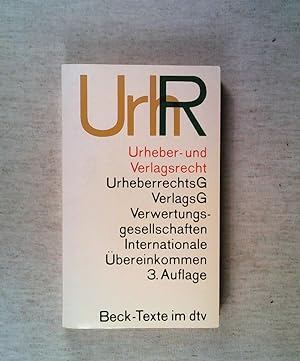 Seller image for Urheber- und Verlagsrecht for sale by ANTIQUARIAT Franke BRUDDENBOOKS