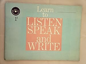 Bild des Verkufers fr Learn to Listen Speak and Write 1-2 zum Verkauf von WellRead Books A.B.A.A.