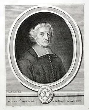 Bild des Verkufers fr Jean de Launoi" - Jean de Launoy pretre priest historien Historiker Portrait zum Verkauf von Antiquariat Steffen Vlkel GmbH