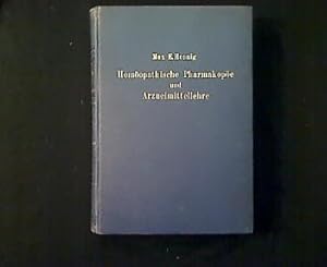 Bild des Verkufers fr Homopathische Pharmakope und Arzneimittellehre. zum Verkauf von Antiquariat Matthias Drummer