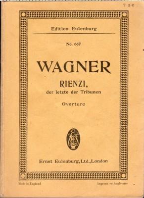 Immagine del venditore per OVERTURE to the tragic Opera RIENZI der letzte der Tribunen venduto da Reflection Publications