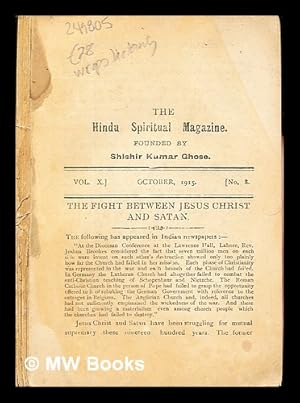 Imagen del vendedor de The Hindu Spiritual Magazine: vol. X, October, 1915: No. 8 a la venta por MW Books