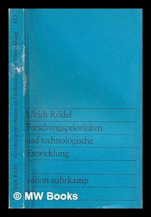 Seller image for Forschungsprioritaten und technologische Entwicklung for sale by MW Books