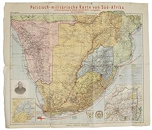 Politisch-militärische Karte von Süd-Afrika zur Veranschaulichung der Kämpfe zwischen Buren und E...
