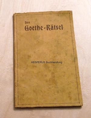 Das Goetherätsel