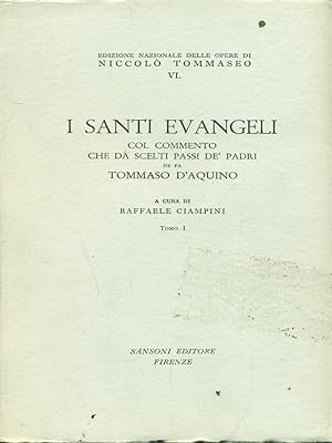 Bild des Verkufers fr I santi evangeli Tomo I zum Verkauf von Librodifaccia