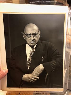 Original photo portrait by G. Paul Bishop of psychoanalyst Dr. Theodor Reik, an early student of ...