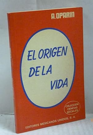 Seller image for EL ORIGEN DE LA VIDA for sale by LIBRERIA  SANZ