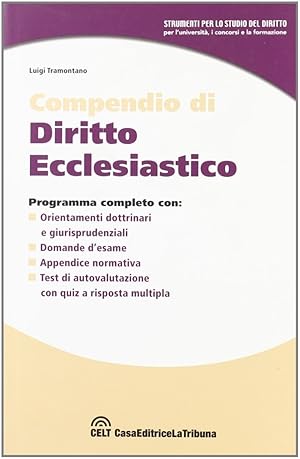 Seller image for Compendio di diritto ecclesiastico for sale by Libro Co. Italia Srl