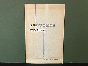 Imagen del vendedor de Australian Women: A Condensed Study Based on Comparative Analysis a la venta por Bookwood
