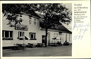Ansichtskarte / Postkarte Argenstein Weimar in Hessen, Gasthof zur Ochsenburg, Straßenansicht