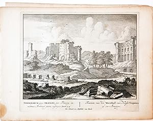 [Antique print, etching/ets, Rome] THERMARUM imp. TRAIANI. Views of Rome [Set title] (Gezicht op ...