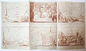 Ets/etching: Europe in 1711 [set: Schouwburg van den Oorlog, Beginnende van Koning Karel den II. ...