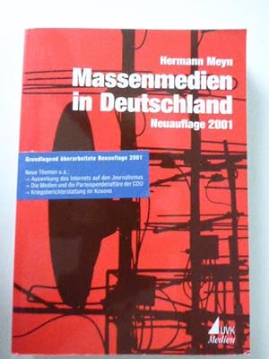 Bild des Verkufers fr Massenmedien in Deutschland. Grundlegend berarbeitete Neuauflage 2001. Softcover zum Verkauf von Deichkieker Bcherkiste
