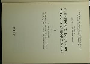Seller image for Il rapporto di lavoro privato subordinato. Vol. I - Tomo II for sale by Antica Libreria Srl