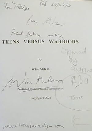 Bild des Verkufers fr Teens Versus Warriors "A new paradigm for humanity" zum Verkauf von Chapter 1