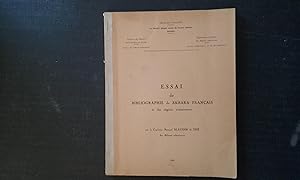 Essai de Bibliographie du Sahara français et des régions avoisinantes