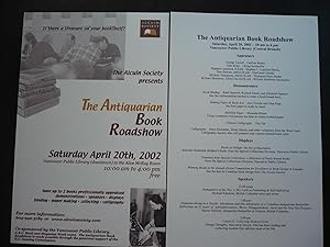 Seller image for Poster and Information Sheet for The Antiquarian Book Roadshow, 2002. for sale by J. King, Bookseller,