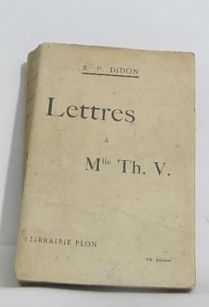 Imagen del vendedor de Lettres  Mlle Th.v a la venta por crealivres