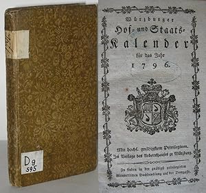 Würzburger Hof- und Staats-Kalender für das Jahr 1796