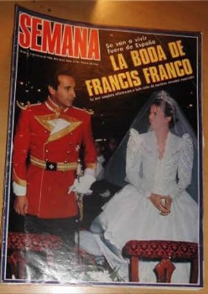 REVISTA SEMANA -LA BODA DE FRANCIS FRANCO (num 2185 2 enero 1982)
