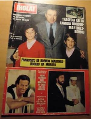 REVISTA HOLA -FRANCISCO DE BORBON MARTINEZ BORDIU HA MUERTO (num 2060 18 Febrero 1984