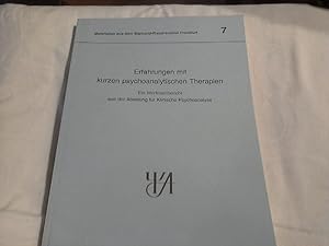 Seller image for Materialien aus dem Sigmund Freud Institut Frankfurt No. 7 -----Erfahrungen mit kurzen psychoanalytischen Therapien --- Ein Werkstattbericht for sale by Versandhandel Rosemarie Wassmann