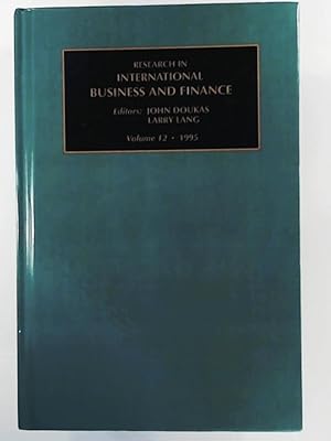 Seller image for Research in International Business and Finance: Vol 12 for sale by Leserstrahl  (Preise inkl. MwSt.)