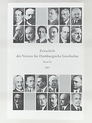 Seller image for Zeitschrift des Vereins fr Hamburgische Geschichte - Band 93 for sale by Leserstrahl  (Preise inkl. MwSt.)