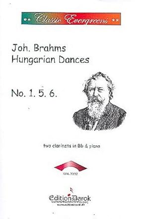 Seller image for Hungarian Dances no.1, no.5, no.6for 2 clarinets and piano for sale by AHA-BUCH GmbH