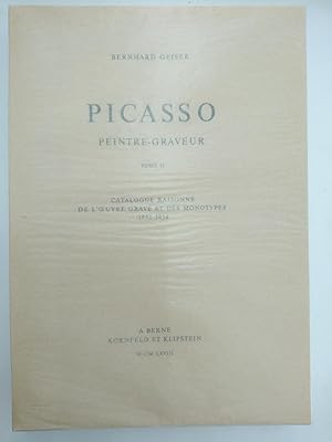 Imagen del vendedor de Picasso, peintre-graveur tome 2, catalogue raisonn de l' uvre grav et des monotypes (1932-1934) a la venta por Books by Artists