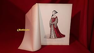 1 Planche illustrée : Fille d'Honneur de Marie d'Angleterre --------- [ extraite de l'ouvrage "" ...