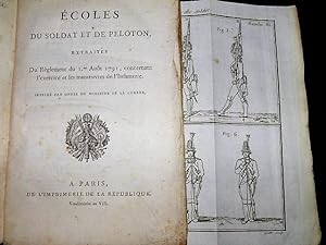 Ecoles du soldat et de peloton, extraites du règlement du premier août 1791, concernant lexercic...