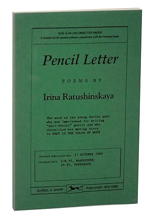 Imagen del vendedor de Pencil Letter a la venta por Jeff Hirsch Books, ABAA