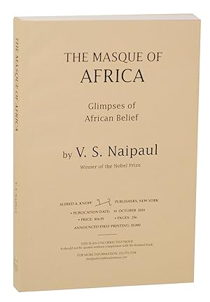 Seller image for The Masque of Africa: Glimpses of African Belief for sale by Jeff Hirsch Books, ABAA