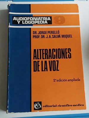 Imagen del vendedor de ALTERACIONES DE LA VOZ a la venta por El libro que vuela