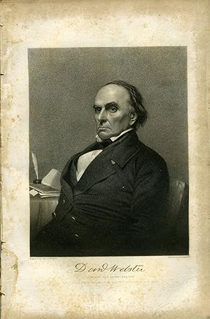 Bild des Verkufers fr Portrait of Daniel Webster, in The American Whig Review, December 1852 zum Verkauf von Antipodean Books, Maps & Prints, ABAA