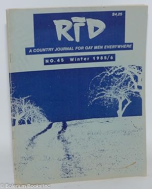 Bild des Verkufers fr RFD: a country journal for gay men everywhere; #45 Winter 1985/86, vol. 12, #2 zum Verkauf von Bolerium Books Inc.