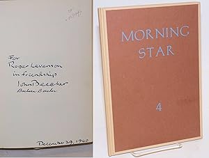 Imagen del vendedor de Morning star, a quarto of poetry. IV a la venta por Bolerium Books Inc.