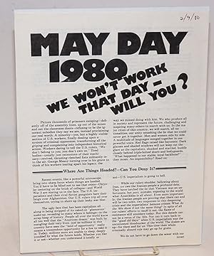 May Day 1980. We won't work that day - will you