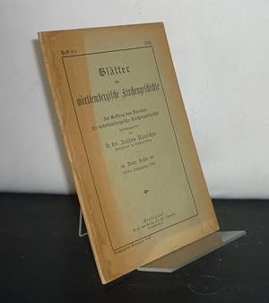 Seller image for Bltter fr wrttembergische Kirchengeschichte - Neue Folge, 35. Jahrgang, 1931, Heft 3/4. Im Auftrag des Vereins fr wrttembergische Kirchengeschichte herausgegeben von Julius Rauscher. for sale by Antiquariat Kretzer