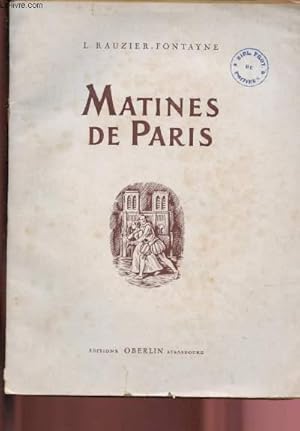 Seller image for MATINES DE PARIS for sale by Le-Livre