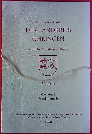 Seller image for Sonderdruck aus Der Landkreis hringen. Amtliche Kreisbeschreibung, Band II. Gemeinde Pfedelbach. for sale by biblion2