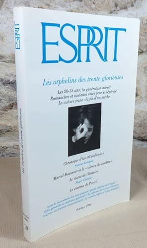 Image du vendeur pour Revue esprit : Les orphelins des trente glorieuses. mis en vente par Latulu