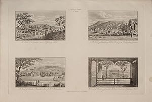 Seller image for Sussex. Chankbury Hill, Findon and Highdown Hill, Worthing. 4 Views. for sale by theoldmapman
