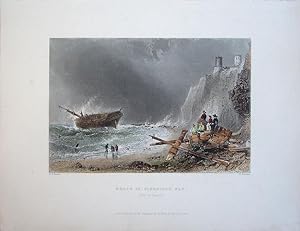Seller image for Kent. Isle of Thanet. Wreck in Kingsgate Bay. for sale by theoldmapman