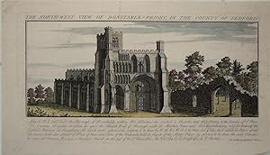 Seller image for Bedfordshire. Donstable-Priory (sic). North-West View. for sale by theoldmapman