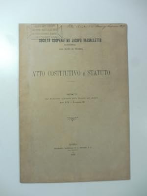 Societa' cooperativa Jacopo Vassalletto fra operai lavoranti in marmo ed ogni altro genere di pie...