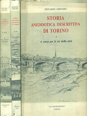 Bild des Verkufers fr Storia anedottica descrittiva di Torino. 3 Volumi zum Verkauf von Librodifaccia